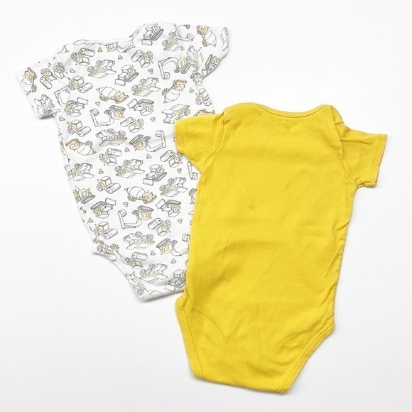 Carter's baby boys construction print bodysuits - Picture 2 of 4